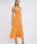 By Johnny Adelita Knit Midi Dress Orange Size 8 / S - 8 / Orange - Dresses