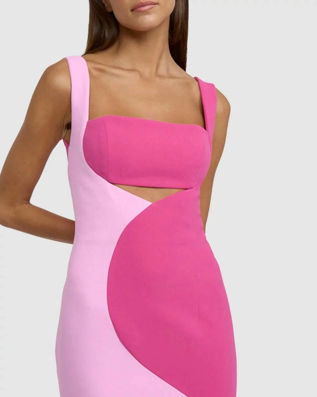 By Johnny - By Johnny Caterina Two Tone Curve Midi