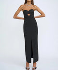 By Johnny Diamond Strapless Split Dress - 8 / Black - Dresses