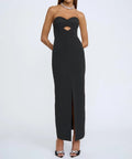 By Johnny Diamond Strapless Split Dress - 8 / Black - Dresses