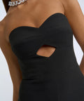 By Johnny Diamond Strapless Split Dress - 8 / Black - Dresses