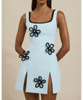 BY JOHNNY - Flower Form Mini Dress - 10 / Floral - Dresses