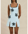 BY JOHNNY - Flower Form Mini Dress - 10 / Floral - Dresses