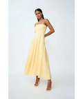 By Johnny Lemon Drop Strapless Dress - 12 / Yellow - Dresses
