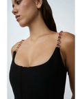 By Johnny Love Chain Mini Dress Size 14 - 14 / Black