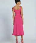 By Johnny Ora Bist Midi Dress - 8 / Pink - Dresses