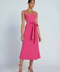 By Johnny Ora Bist Midi Dress - 8 / Pink - Dresses