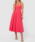 By Johnny Party Button Dress in Pink - 6 / Pink - Dresses