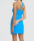 By Johnny Sharp One Shoulder Mini Dress - 8 / Blue - Mini party dress