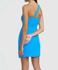 By Johnny Sharp One Shoulder Mini Dress in Electric Blue Size 12 - 12 / Blue - Dresses