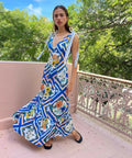 By Nicola Adocia Tie Shoulder Azure Blue Size 10 - 10 / Blue - Dresses