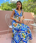 By Nicola Adocia Tie Shoulder Azure Blue Size 10 - 10 / Blue - Dresses