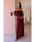By Nicola Belle Maxi Dress - Berry - Dresses