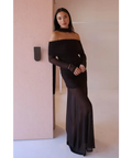 By Nicola Belle Maxi Dress - Chocolate - Dresses