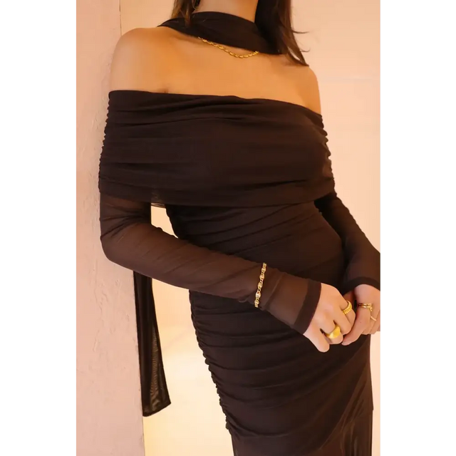 By Nicola Belle Maxi Dress - Chocolate - Dresses