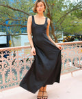By Nicola Beneath The Stars Bias Cut Slip Dress - 10 / Black - Dresses