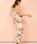 By Nicola Claudia Strapless Wrap Maxi Dress In Potpourri/Melon - 8 / Multi - Dresses