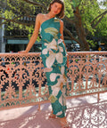 By Nicola Emiliano One Shoulder Pine Green Size 8 - Dresses