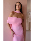 By Nicola Fiesta Off Shoulder Maxi Dress - Candy - Dresses