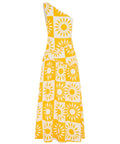 By Nicola Goldie One Shoulder Maxi Dress in Large Sol Size 12 - 12 / Yellow - Dresses