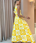 By Nicola Goldie One Shoulder Maxi - Size 12 - 12 / Yellow - Dresses