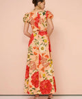 By Nicola Havanna Wrap Maxi Dress In Raspberry Punch Floral - 10 / Floral - Dresses