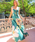 By Nicola Into The Woods Maxi Dress in Pine Green Floral - 10 / Multi - Dresses