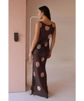 By Nicola Juno Maxi Dress - Chocolate Polka - Dresses