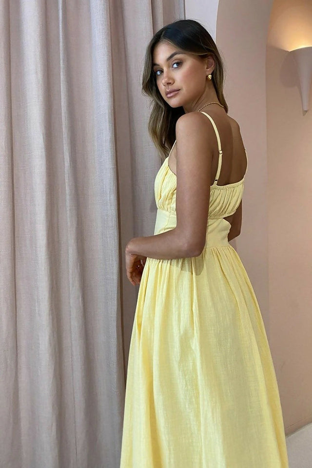 By Nicola Romantica Dress - 8 / Yellow - Dresses