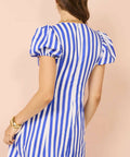 By Nicola By Nicola S/S Wavy Maxi Dress In Stripe - 8 / Multi - Dresses
