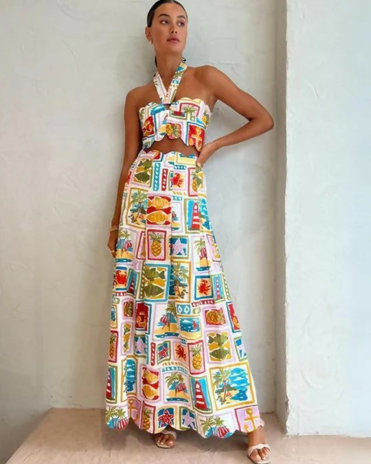 By Nicola Sea Change Set In Summer Vacation - 8 / Print - Outfit Sets