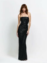 Effie Kats Thalia Gown in Black Sequin view 1