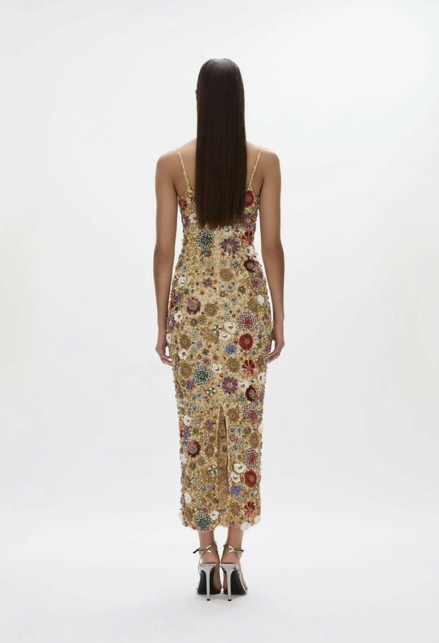 Rachel Gilbert Francesca Gown Gold