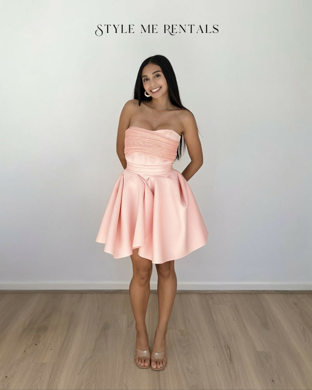 Eliya The Label Tayla Mini Dress Peach