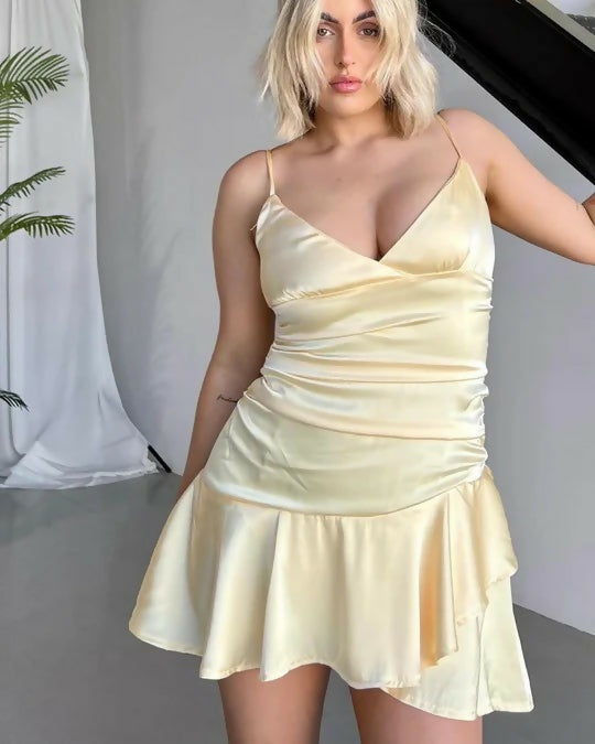 Caasi Trina Dress in Yellow - Dresses