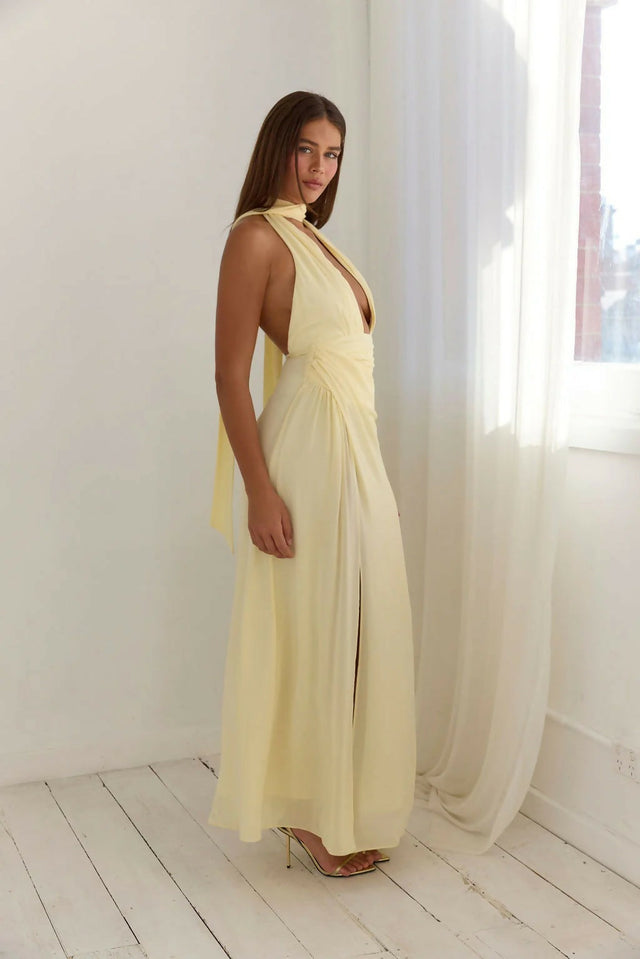Calia Collection Antonia Gown Baby Yellow - Dresses