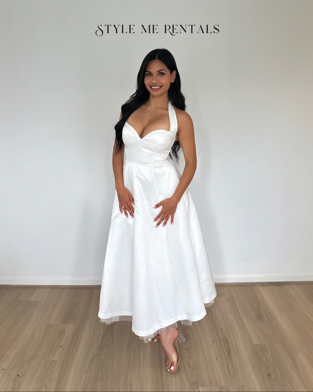 Calia Collection Audry Midi Dress White Size 6 - 6 / White - Dresses