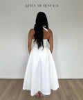 Calia Collection Audry Midi Dress White Size 6 - 6 / White - Dresses