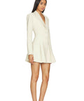 daytona blazer dress in beige camila coelho Camila Coelho Daytona Blazer Mini Dress in Beige Size XS / AU 6