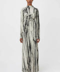 Camilla And Marc Arch Long Sleeve Midi Dress in Black Print - Dresses