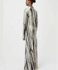 Camilla And Marc Arch Long Sleeve Midi Dress in Black Print - Dresses