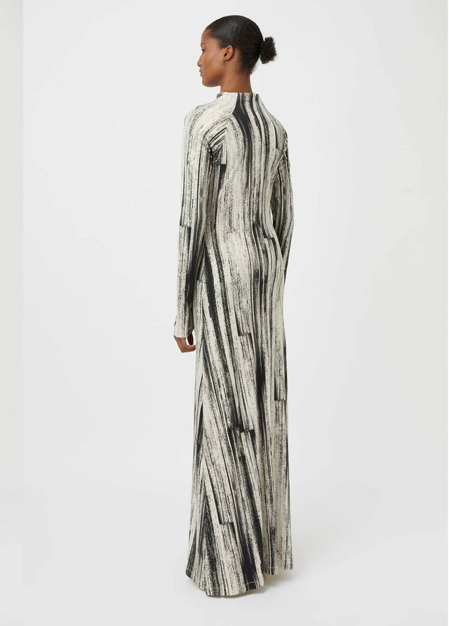 Camilla And Marc Arch Long Sleeve Midi Dress in Black Print | Passion For  Fashion