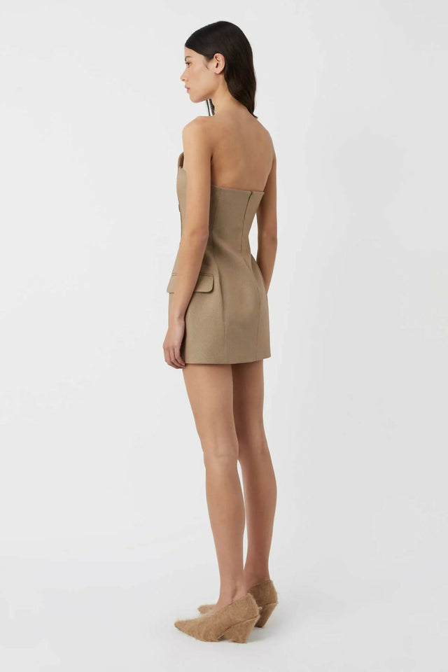 Camilla and Marc Asteria Dress in Tan Brown Size 10 - 10 / Brown - Dresses