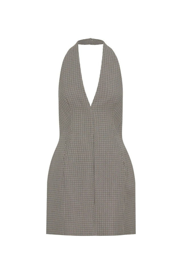 Camilla And Marc Banks Mini Dress and Blazer in Black Houndstooth - Outfit Sets