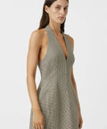 Camilla And Marc Banks Mini Dress in Black Houndstooth - Dresses