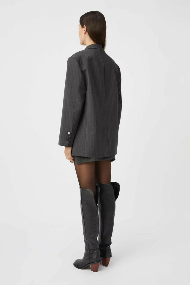 Camilla And Marc Brancusi Blazer & Mini Skirt Set - 6 / Black - Outfit Sets