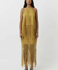 Camilla and Marc - Camilla And Marc Freya Lace Halterneck Top and Skirt in Citron Yellow