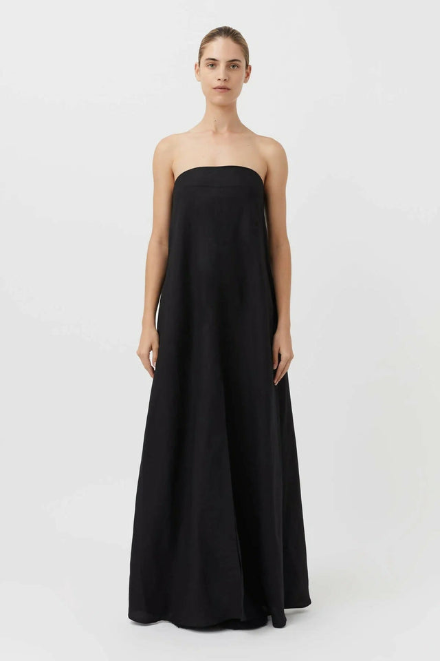 Camilla and Marc Honora Strapless Dress Black Size 12 - 12 / Black - Dresses