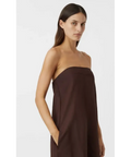 Camilla and Marc Honora Strapless Gown Chocolate Brown Size 8 - 8 / Brown - Dresses