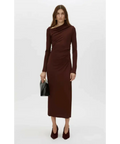 Camilla And Marc Mai Long Sleeve Dress - 10 / Red - Dresses